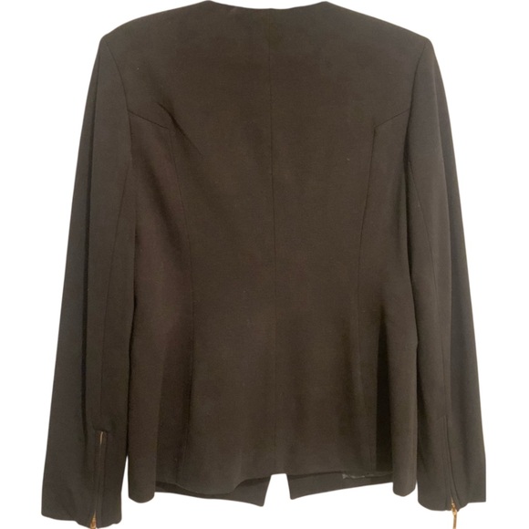 Vivienne Tam Black “Dylan” Blazer Jacket with Lapels Gold Buttons Women’s Size 8 - Picture 9 of 9